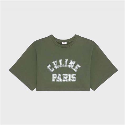 celine green t shirt|Celine t shirt for women.